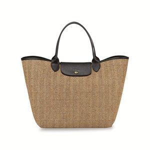 Longchamp Medium Le Pliage Straw Tote